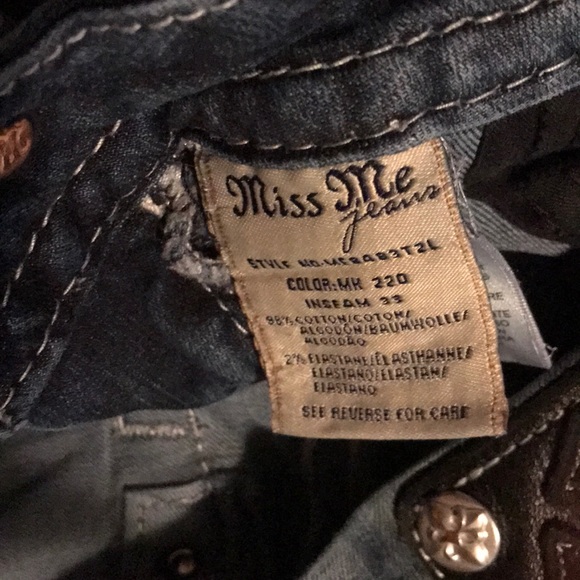 Miss me mid rise straight jeans size 26 - Picture 4 of 5